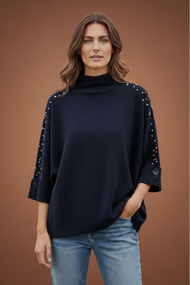 Pearl Sleeve Jumper